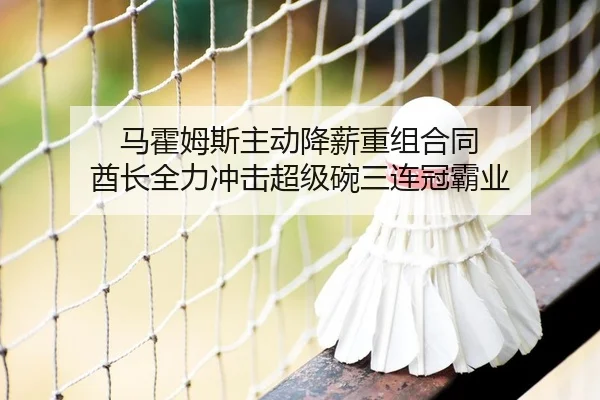马霍姆斯主动降薪重组合同 酋长全力冲击超级碗三连冠霸业